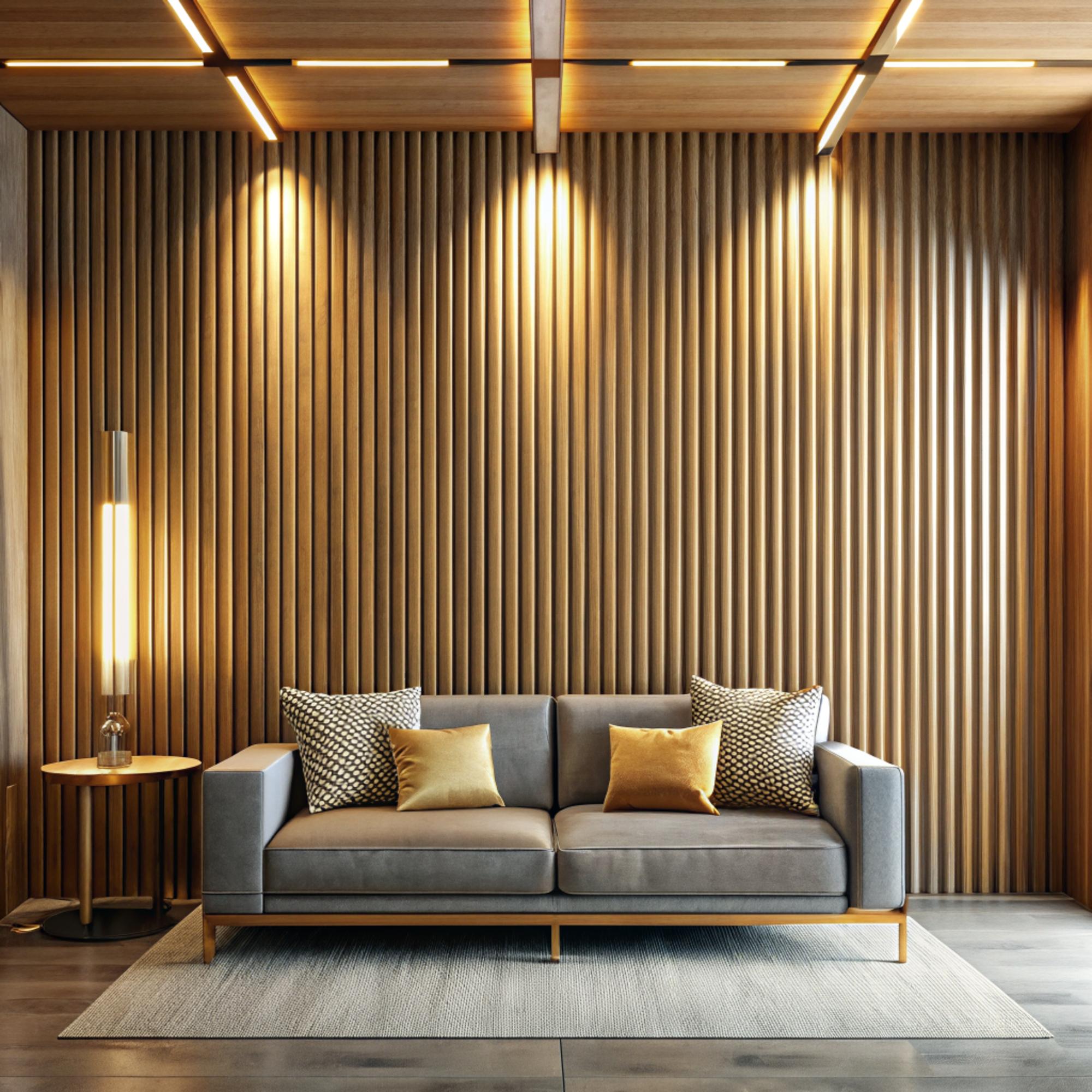 3d-illustration-panel-wood-sofa-lines-gold-decor-wall-building-new